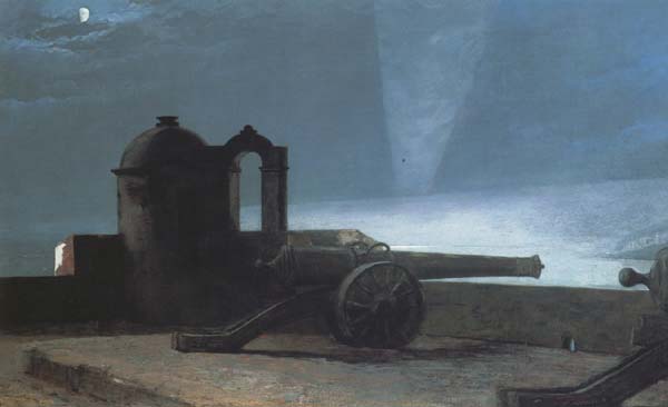 Searchlight on Harbor Entrance (mk43)